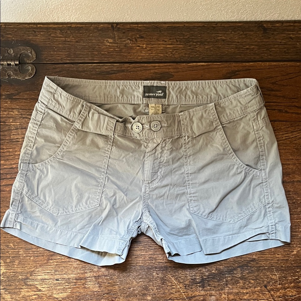 Horny Toad Women's Light Gray Jean-Style Shorts